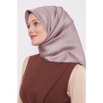 Vizon Benekli Twill İpek Eşarp