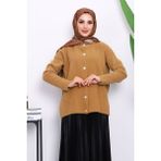 Vizon Bisiklet Yaka Angora Yumoş Hırka - Standart