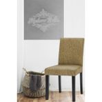 Vizon Çubuk Desen Jakarlı Esnek Yıkanabilir Lastikli 1 Adet 45 x 45 x 60 Boyutunda Sandalye Kılıfı - 45 x 45 cm