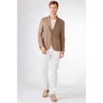 Vizon Mono Yaka Slim Fit Erkek Ceket - 54