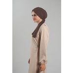 Vizon Pratik Hazır Geçmeli Tesettür Bone Kesik Elyaf Sade 2111_10