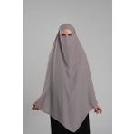 Vizon Pratik Hazır Geçmeli Tesettür Eşarp Krep Bağcıklı Çift Katlı Sufle Hijab 2314 10
