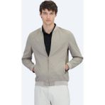 Vizon Regular Fit Dik Yaka Casual Dokuma Mont - 2XL