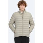 Vizon Regular Fit Dik Yaka Casual Dokuma Mont - 3XL
