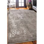 Vizon Rengi Vintage Bambu Altı Kaymaz Makine Dokuma Halı 200 X 290