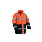 Vizwell Reflektörlü 300D Oxford Çift Renk Parka Yağmurluk Turuncu VWJK05T