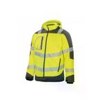 Vizwell Reflektörlü Su Geçirmez Termal Softshell İş Montu Sarı TYC84D103910D2BF00