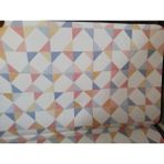 Vizyon Desenli Pvc Zemin Kaplama EN:100CM BOY:120CM Etrafı Dikili Muşamba - 100 cm - Renkli