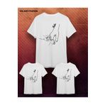 VİZYON İKRA Anne - Baba çocuk Kombin Baskılı Pamuklu T-Shirt(Tek adet fiyatıdır KOMBİN İÇİN EKLEME YAPINIZ)
