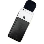 Vizyon iPhone 6 - 6s Kemer Kılıfı Mıknatıslı Kapak Kemere Takılan Dik Bel Kılıfı - Siyah