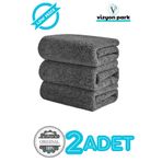 Vizyon Park 2 Adet Mikrofiber Leke Bırakmaz Kalın Araç Yıkama Kurulama Oto Cila Cam Temizlik Havlu Bez 40X40 cm