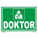 Vizyon Trafik Doktor Levhası 25X35 cm Galvaniz Saç 0,4 mm - Galvaniz Saç 0.4mm - 1 Adet