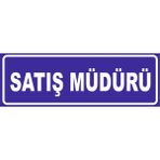 Vizyon Trafik Satış Müdürü Levhası 10X30 0.4 mm Galvaniz Saç - Galvaniz Saç 0.4mm - 10X30 cm - 1 Adet