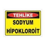 Vizyon Trafik Sodyum Hipokloroit Levhası - Galvaniz Saç 0,4 mm - 70 x 100 cm