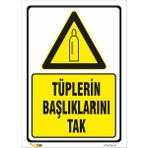 Vizyon Trafik Tüplerin Başlıklarını Tak Levhası - Galvaniz Saç 0,4 mm - 50 x 70 cm