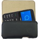 Vizyon Tuşlu Telefon Kılıfı Bel Kemer Kılıf 12.5 x 5.5 cm - Mat Siyah