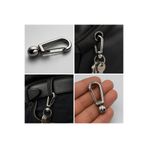 VİZYONAKSESUAR EDC ANAHTARLIK KANCASI- Premium Zamak Anahtarlık Kancası - Ağır Metal Karabina - Çanta ve Kemer için Anahtar Taşıyıcı
