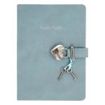 vj hush hush kilitli defter 80 gram 160 yaprak çizgili açık mavi - Yok
