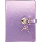 Vj Hush Hush Kilitli Metalik Defter Kutulu 80 Gram 160 Yaprak Çizgili Lila