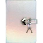 vj hush hush kilitli metalik defter kutulu 80 gram 160 yaprak gümüş 124-1909 - Yok