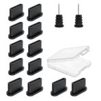 vjonnl USB C Toz Koruması Tıkaç 12 Adet, USB C Koruma Portu, Tip C Cep Telefonu ve Tablet için, iPhone 15 Google Samsung Galaxy Xiaomi Redmi XPLORA Motorola USB C Koruma Kapağı