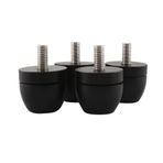 Vklopdsh 4 adet darbeye dayanıklı ped, izolasyon, ayaklar, güçlendirme, hoparlör, subwoofer askısı, ayak dolgusu, siyah