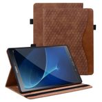 Vkooer Samsung Galaxy Tab A6 10,1 inç (2016) için kılıf, koruyucu kılıf, SM-T580/T585 PU deri kılıf, folyo, otomatik uyku/uyanma kart çantası, Samsung Tab A 10.1 2016 için, kahverengi