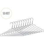 Vlamor Metal Elbise Askısı 50 Adet - Gri