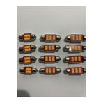 Vlotho 10 ADET TURUNCU Sofit Led Arıza Yakmaz C5w Tavan Plaka Ampül 39mm (AMBER)