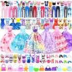 VLUSSO Bebek Giysileri ve Aksesuarları 11.5 İnç Bebek Giydirme Seti 1 Gelinlik Elbisesi 2 Moda Elbiseler 4 Mini Elbiseler 2 Üstler ve Pantolon Kıyafetleri 2 Mayo 10 Ayakkabı 10 Çanta Oyuncaklar Kızlar için
