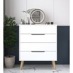 Vm Vertex Mobilya Flora Şifonyer 4 Çekmeceli Yatak Odası Bebek Odası Beyaz