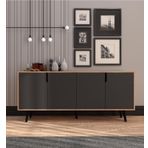 Vm Vertex Mobilya Latina Modern Konsol 180 Cm Safir Meşe - Antrasit