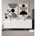 VM VERTEX MOBİLYA LAZIOKONSOL01 Beyaz 45 x 180 Konsol