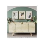 VM VERTEX MOBİLYA Venezia Ahşap Ayaklı Bohem Konsol Safir Meşe 150 Cm SafirMeşe 150 x 45