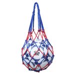 VOANZO 5 Adet El Dokuma File Çanta Taşınabilir Futbol Ağ Çantası, Basketbol Çantası, Rugby Topu Çantası, Voleybol Filesi Çantası, Plaj Voleybol Futbol Basketbol için Uygun (Kırmızı ve Mavi Kesişim)