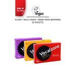 Vocalzone Klasik Pastil 12'li + Vocalzone Ballı Limonlu Pastil 12'li + Vocalzone Frenk Üzümlü (Şekersiz) Pastil 12'li