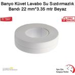 Vodaseal Banyo Küvet Lavabo Su Sızdırmazlık Bandı 22 Mm*3.35 Mtr Beyaz - 50 gr