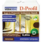 Vodaseal D Profil Kapı Ve Pencere İzolasyon Bandı 6.20 Mt. - Kahverengi