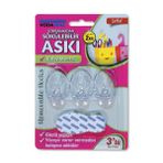 Vodaseal İz Bırakmaz 3'lü Şeffaf Askı