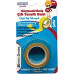 Vodaseal Super Fix Güçlendirilmiş Çift Taraflı Bant 25Mmx3mt