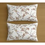 Voddi 2 Adet Desenli 50X70 cm Yastık Kılıfı Fermuarlı %70PAMUK - Beyaz - 50 x 70