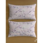 Voddi 2 Adet Fermuarlı 50X70 cm Yastık Kılıfı %80 Pamuk - Lila - 50 X 70