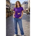 VODEXA Kadın Oversize T-Shirt FOTORAF MAKİNASI Baskılı %100 Pamuk Tişört Rahat Kalıp
