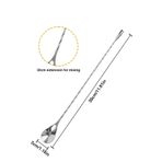 VODİNOX Bar Kokteyl Kaşığı Profesyonel Paslanmaz Çelik 30 cm Twisted