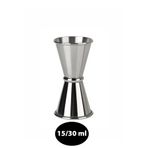 VODİNOX Barista Jigger – 15/30 ml Paslanmaz Çelik Çift Taraflı Kokteyl Ölçü Kabı, Mixology Ekipmanı