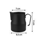 VODİNOX Barista Süt Potu Paslanmaz Çelik Barista Pitcher Milk Jug Progear Kahve Espresso 500 ml Pro Siyah