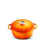 Voeux Kitchenware Amusant Turuncu 28 cm Derin Döküm Tencere
