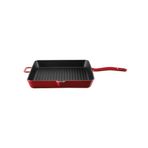 Voeux Kitchenware L'amour Kırmızı Döküm Kare Izgara 30 cm Tava