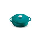 Voeux Kitchenware Profond Turkuaz 24 cm Sığ Döküm Tencere