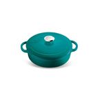 Voeux Kitchenware Profond Turkuaz 28 cm Sığ Döküm Tencere